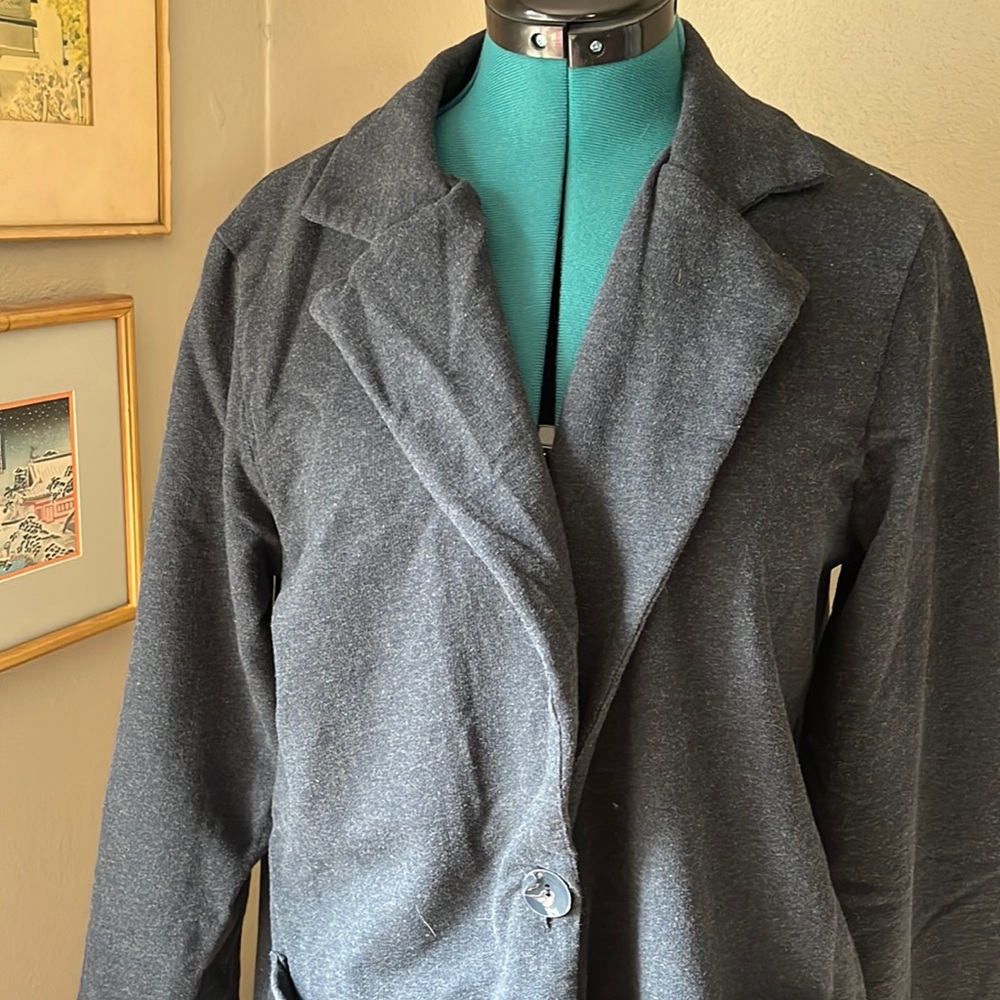 Synergy, large, cozy button up overcoat